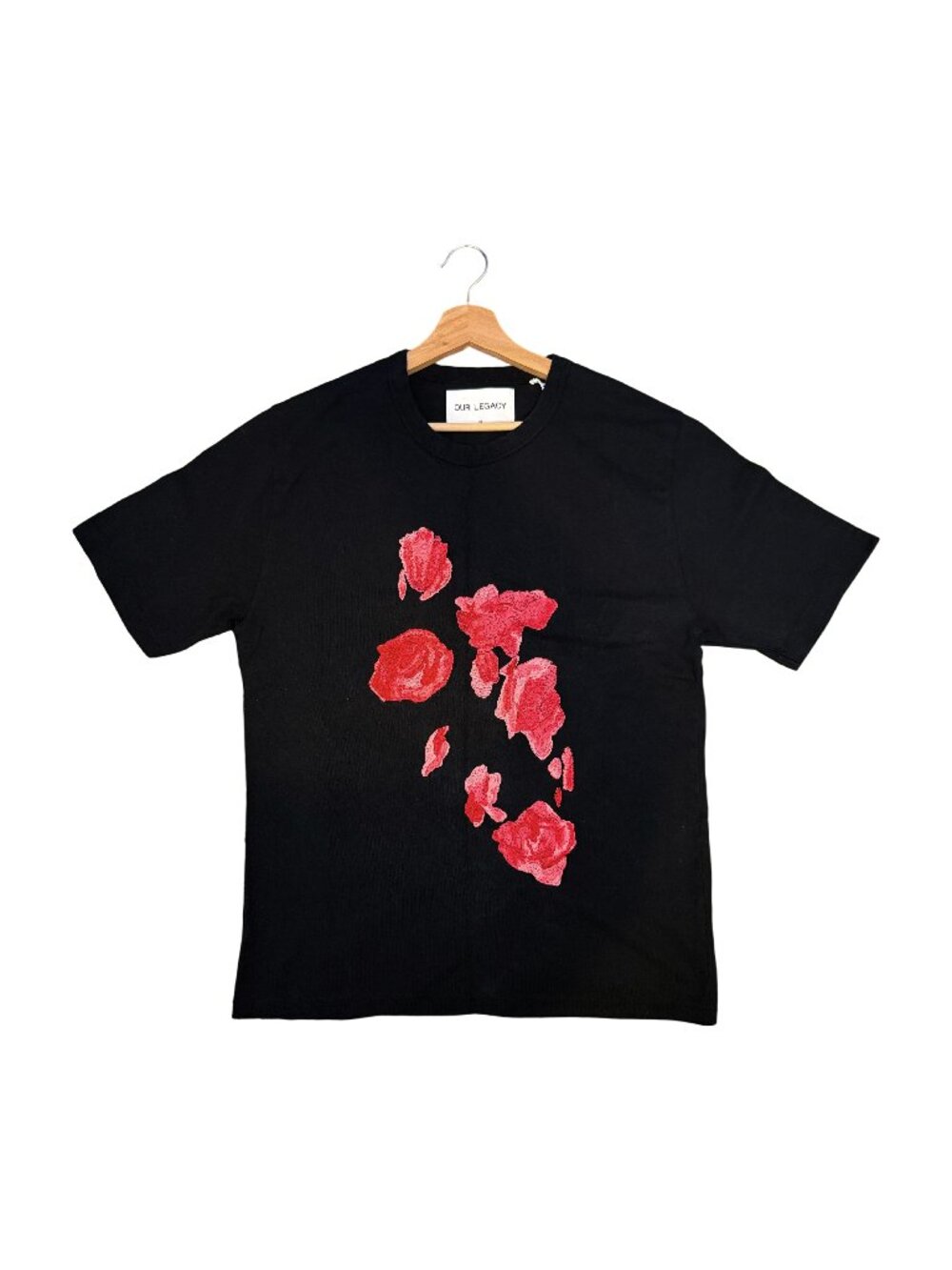 Our Legacy 2014AW Floral Embroidered Heavy Weight Tee